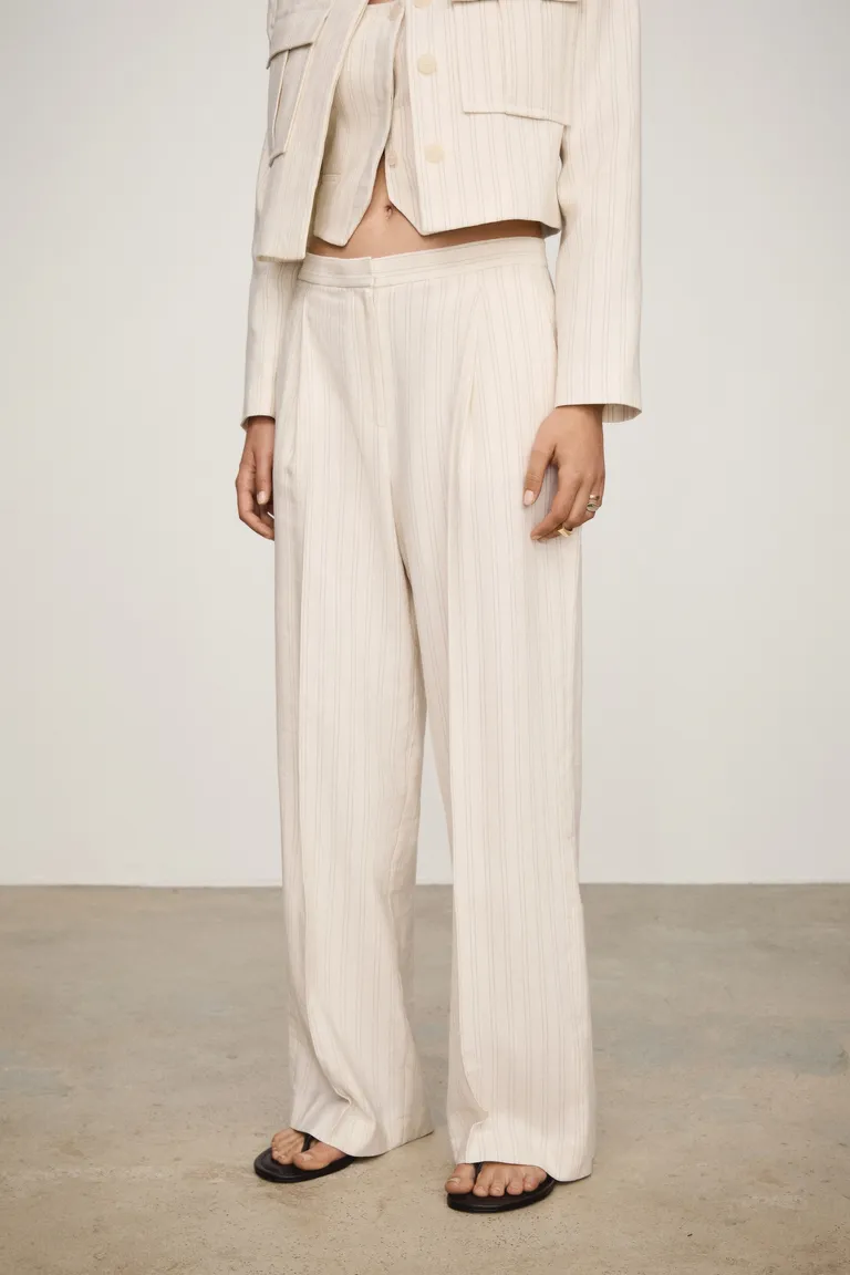 Pantalón recto rayas de Mango en Pantalones para argentina