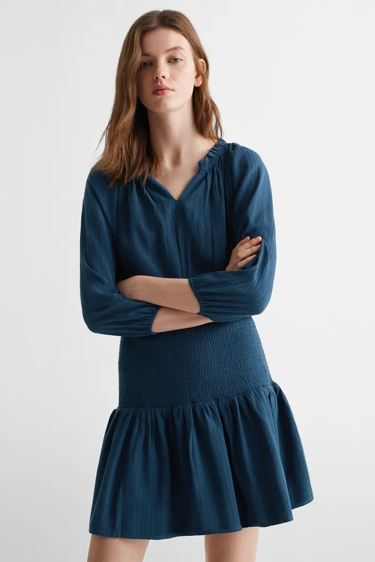 Vestido fruncido con volantes de Mango Teen en Vestidos para argentina