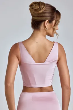 Corset drapeado cuello caído de Oh Polly en Tops para argentina