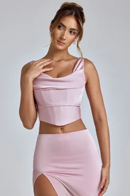 Corset drapeado cuello caído de Oh Polly en Tops para argentina