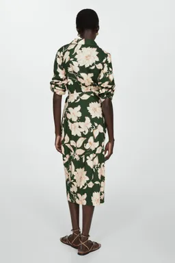 Vestido camisero lino con lazo de Mango en Vestidos para argentina