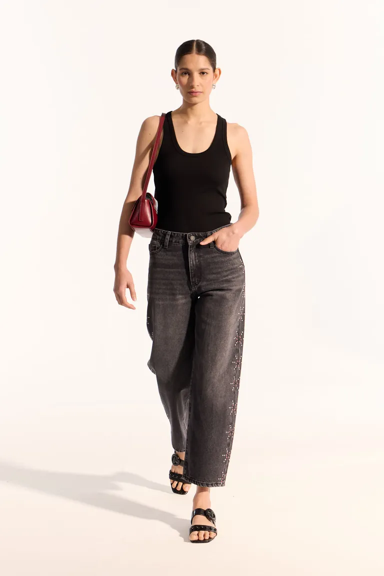 Remera de algodón de escote redondo y detalles en la espalda de Portsaid en Remeras para argentina