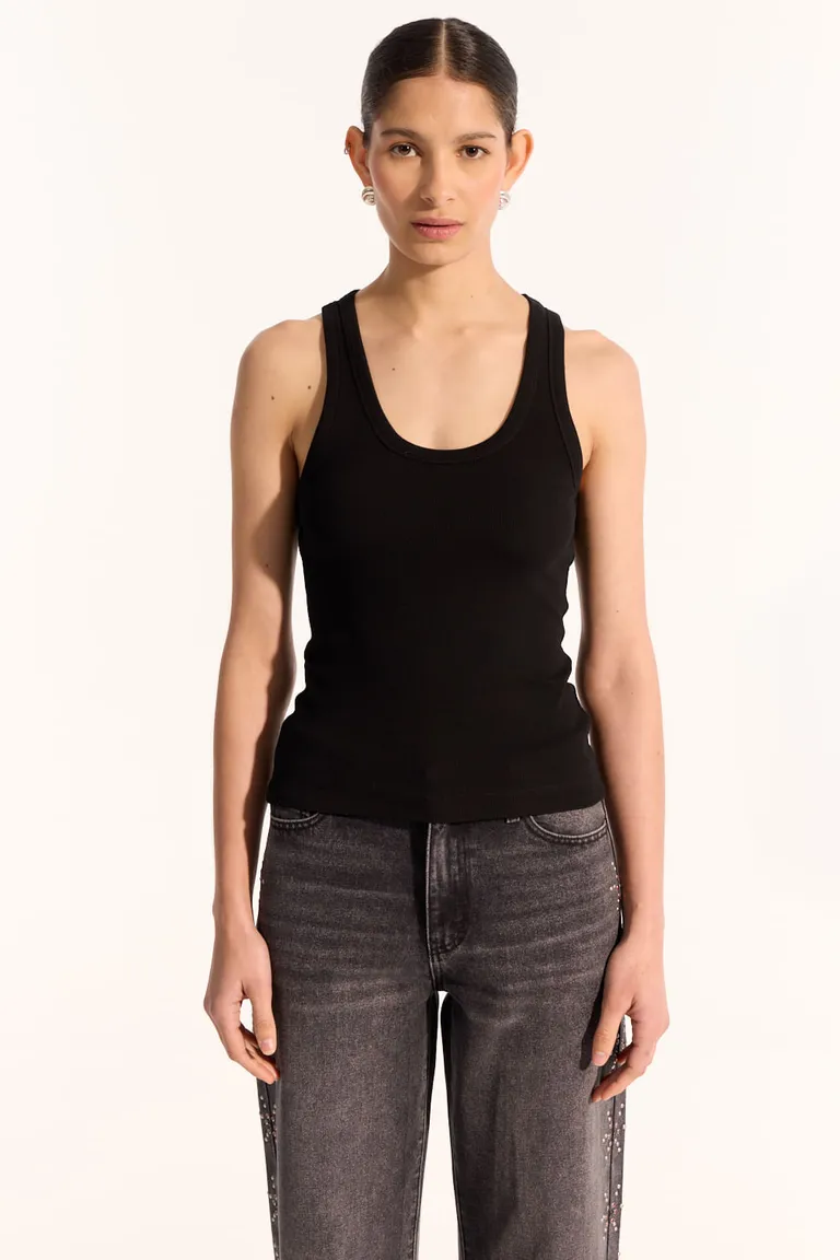 Remera de algodón de escote redondo y detalles en la espalda de Portsaid en Remeras para argentina