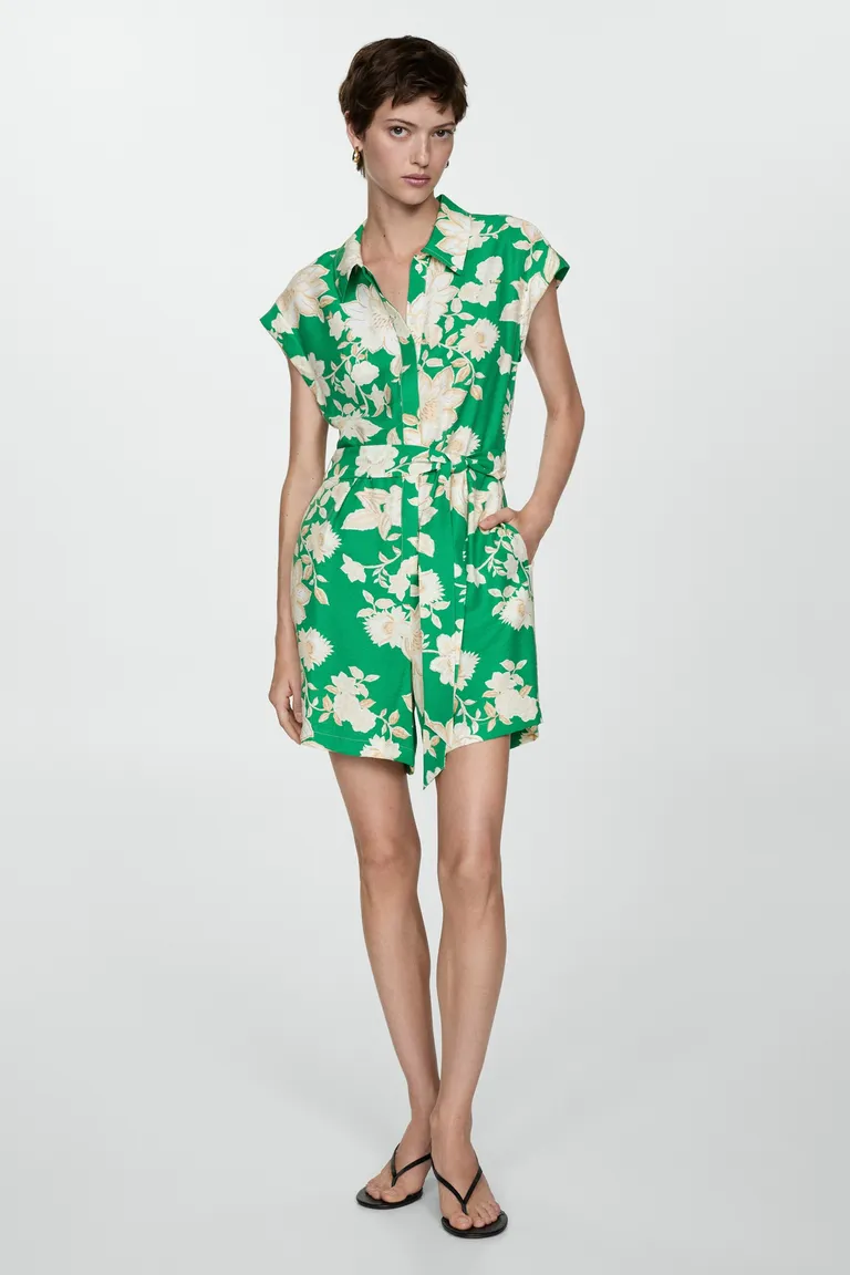 Mono corto flores de Mango en Monos para argentina