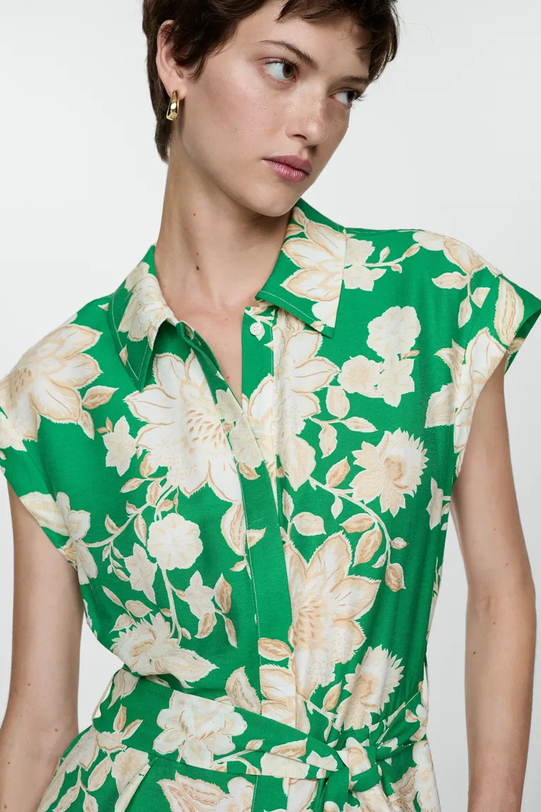 Mono corto flores de Mango en Monos para argentina