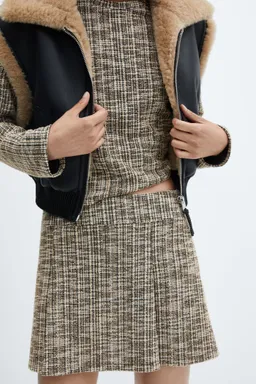 Falda tweed jaspeada de Mango en Faldas para argentina