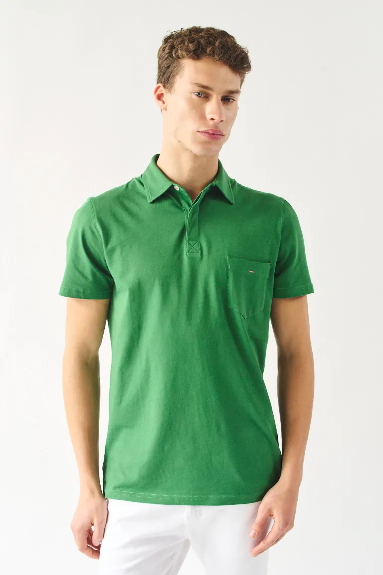 Chomba manga corta con cuello polo clásico ajuste regular de Bensimon en Remeras y Polos para argentina