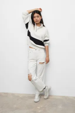 Jean recto roto decorativo de Mango Teen en Pantalones para argentina