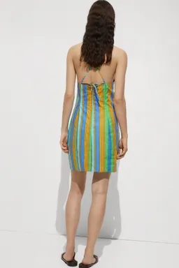 Vestido halter estampado rayas de Mango en Vestidos para argentina