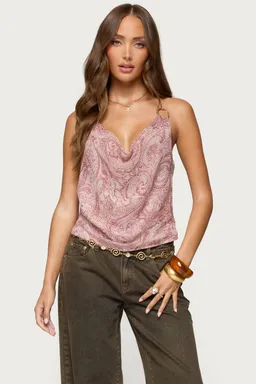 Top halter estampado cadena de Edikted en Tops para argentina