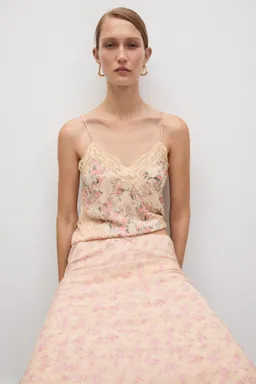Falda larga estampado floral de Mango en Faldas para argentina