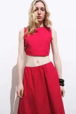 Top crop lazo espalda de Mango en Tops para argentina