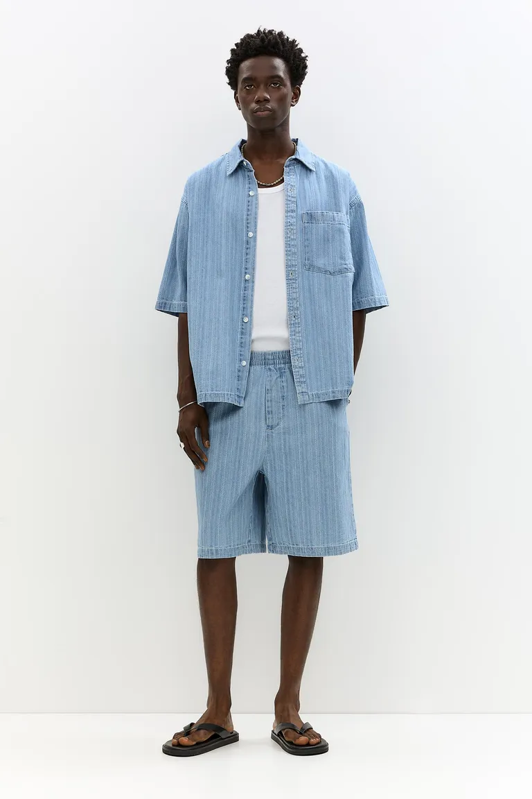 Bermuda jean jacquard de Pull&Bear en Bermudas y Shorts para argentina