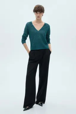 Sweater lúrex escote de Mango en Buzos y Sweaters para argentina