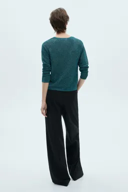 Sweater lúrex escote de Mango en Buzos y Sweaters para argentina