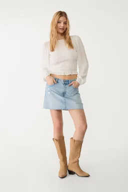 Falda corta de denim de Stradivarius en Faldas para argentina