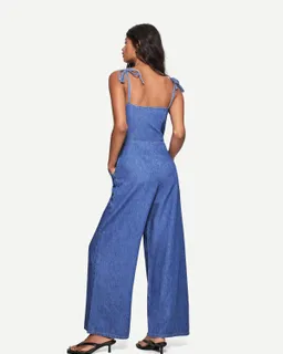 Mono denim largo de Bershka en Monos para argentina