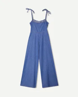Mono denim largo de Bershka en Monos para argentina