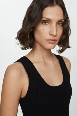 Vestido largo canalé de Mango en Vestidos para argentina