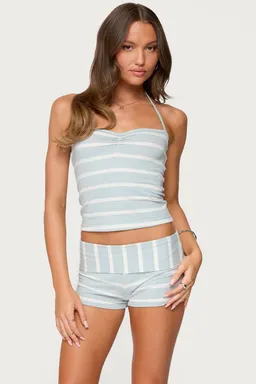 Top halter rayado lorenza de Edikted en Tops para argentina