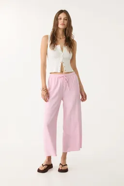 Culotte con lino de Stradivarius en Pantalones para argentina