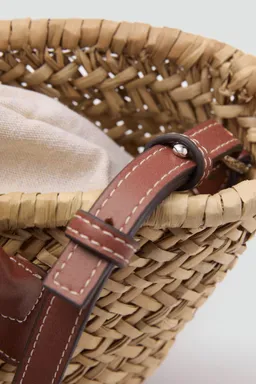 Capazo pequeño fibra natural de Mango en Bolsos y Carteras para argentina