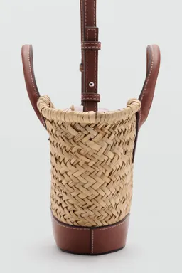 Capazo pequeño fibra natural de Mango en Bolsos y Carteras para argentina