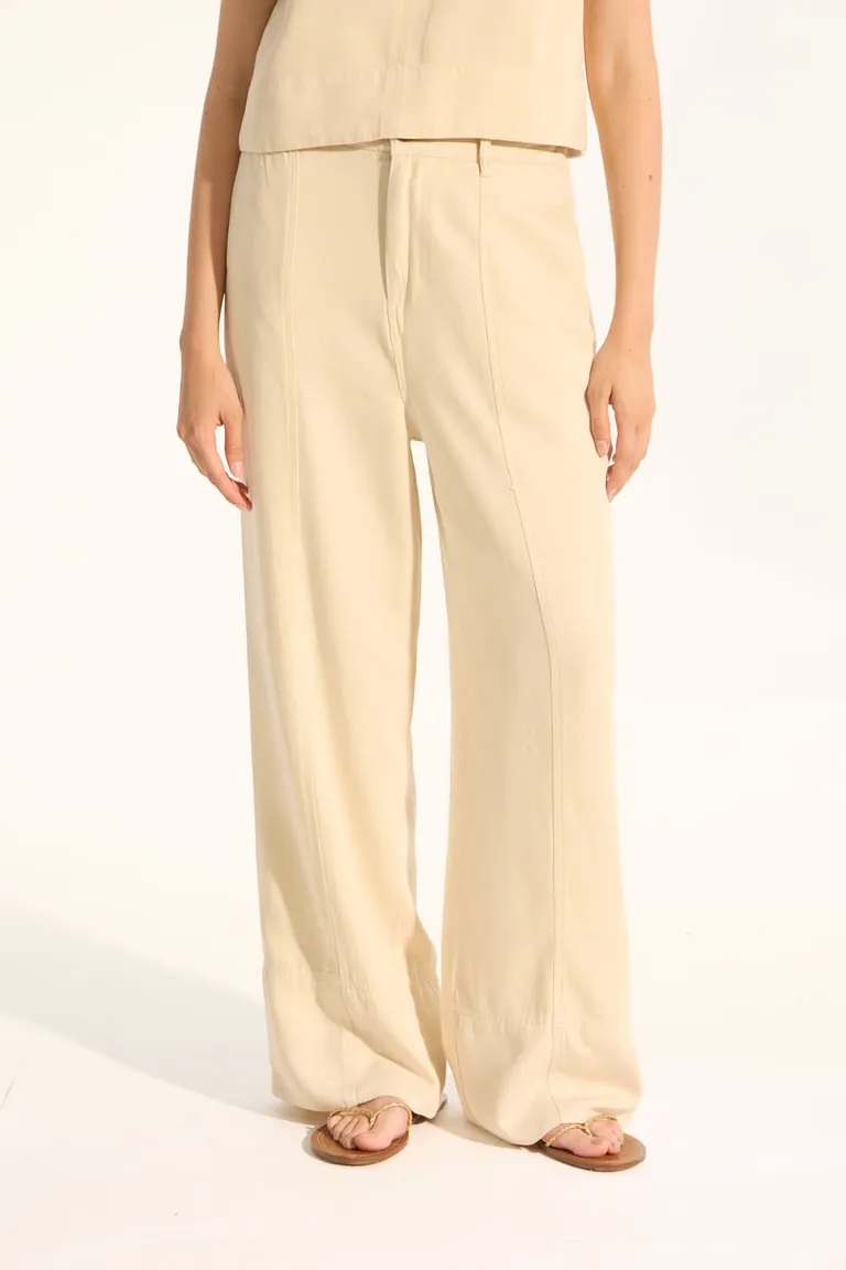 Pantalón de tiro medio en tela de lyocell, de corte holgado y elegante silueta de Portsaid en Pantalones para argentina