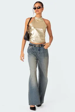 Top halter karter metálico de Edikted en Tops para argentina