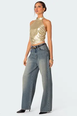 Top halter karter metálico de Edikted en Tops para argentina