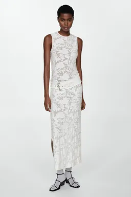 Vestido jacquard abertura de Mango en Vestidos para argentina