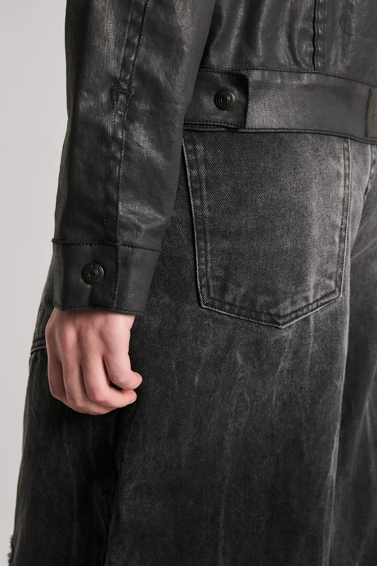 Chaqueta de cuero premium negra de corte slim y largo regular para mujer de Kosiuko en Chaquetas para argentina