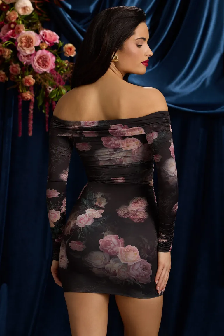 Mini vestido fruncido hombros descubiertos de Oh Polly en Vestidos para argentina