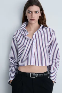 Camisa crop rayas de Mango en Camisas para argentina