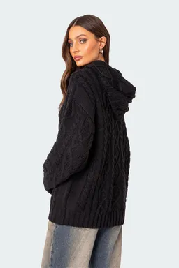 Buzo con capucha trenzado oversized de Edikted en Buzos y Sweaters para argentina
