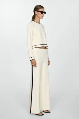 Pantalón punto bandas laterales de Mango en Pantalones para argentina