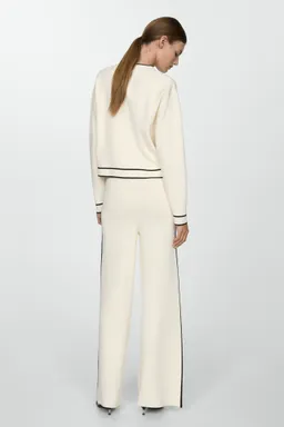 Pantalón punto bandas laterales de Mango en Pantalones para argentina