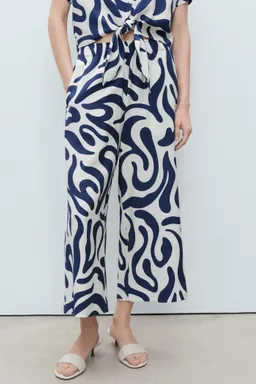 Pantalón culotte estampado de Mango en Pantalones para argentina