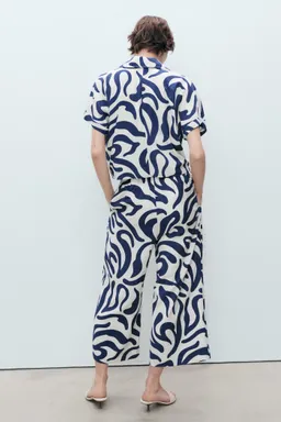 Pantalón culotte estampado de Mango en Pantalones para argentina