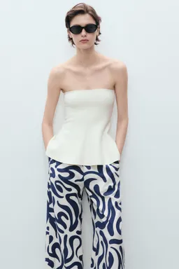 Pantalón culotte estampado de Mango en Pantalones para argentina