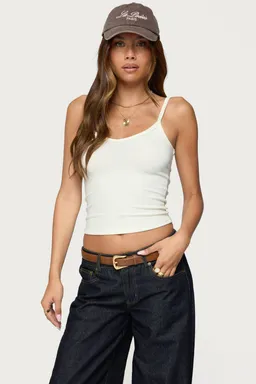 Musculosa acanalada cuello aspyn de Edikted en Tops para argentina