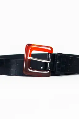 Cinto ancho croco hebilla carey de Exotica Accesorios en Cinturones para argentina
