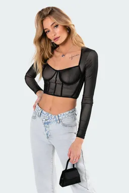 Top corsé corto megan de Edikted en Tops para argentina
