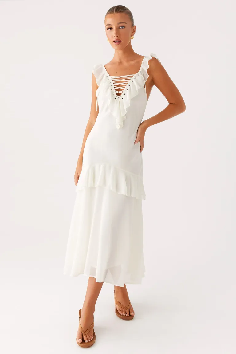 Vestido midi celie marfil de Peppermayo en Vestidos para argentina