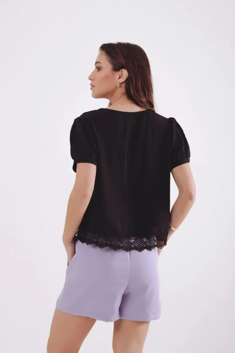 Camisa con Puntilla de Blush en Camisas para argentina