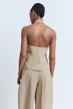 Chaleco traje con lino de Mango en Chalecos para argentina