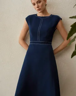 Vestido midi manga murciélago de Motf en Vestidos para argentina