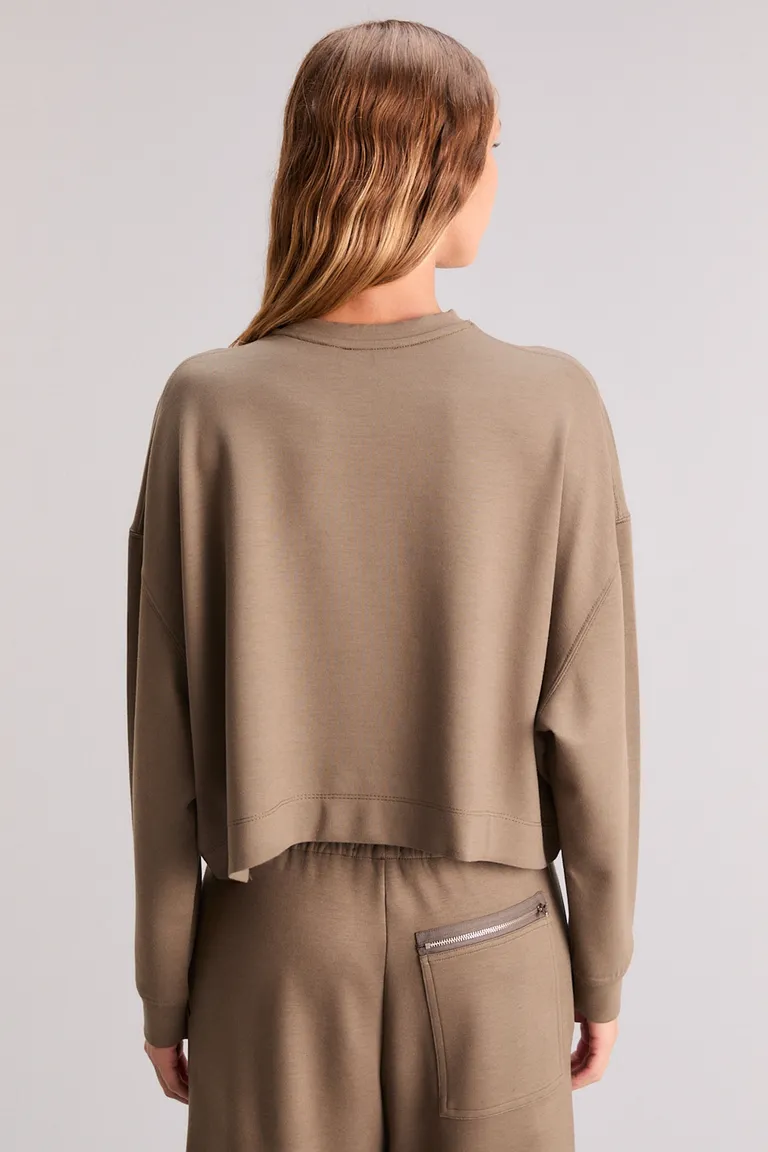 Buzo regular de neoprene y viscosa con diseño exclusivo de Kosiuko en Buzos y Sweaters para argentina