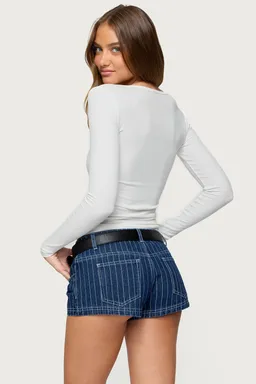 Remera henley texturada de Edikted en Tops para argentina