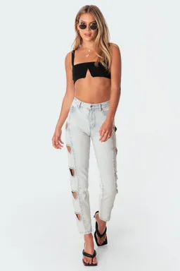 Crop top valeria corte de Edikted en Tops para argentina